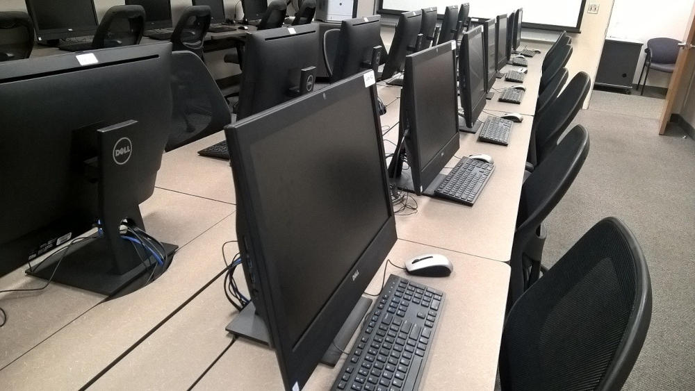A computer lab someplace