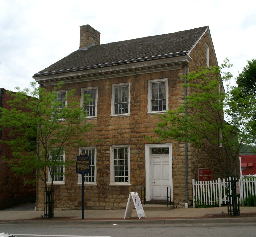 The historic David Bradford House is home to the Bradford House Museum in downtown Washington, PA