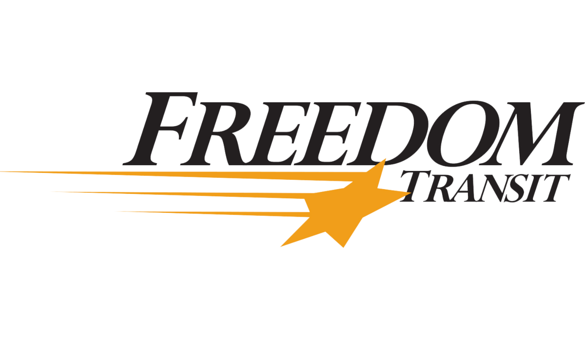 The logo for Freedom Transit