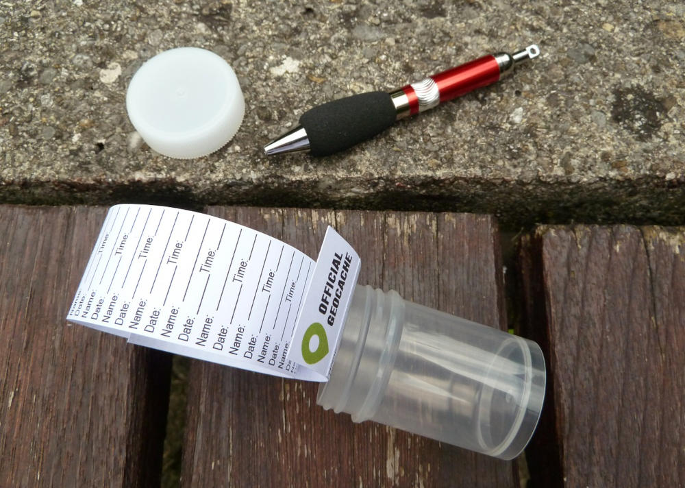 A paper log or record such as might be found in a geocache