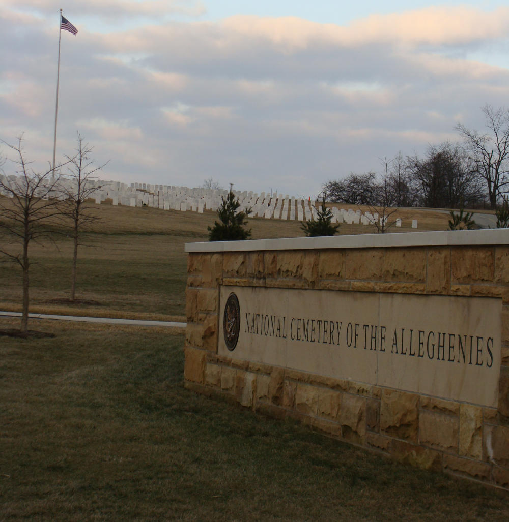 Entrance to the National Cemetery of the Alleghenies